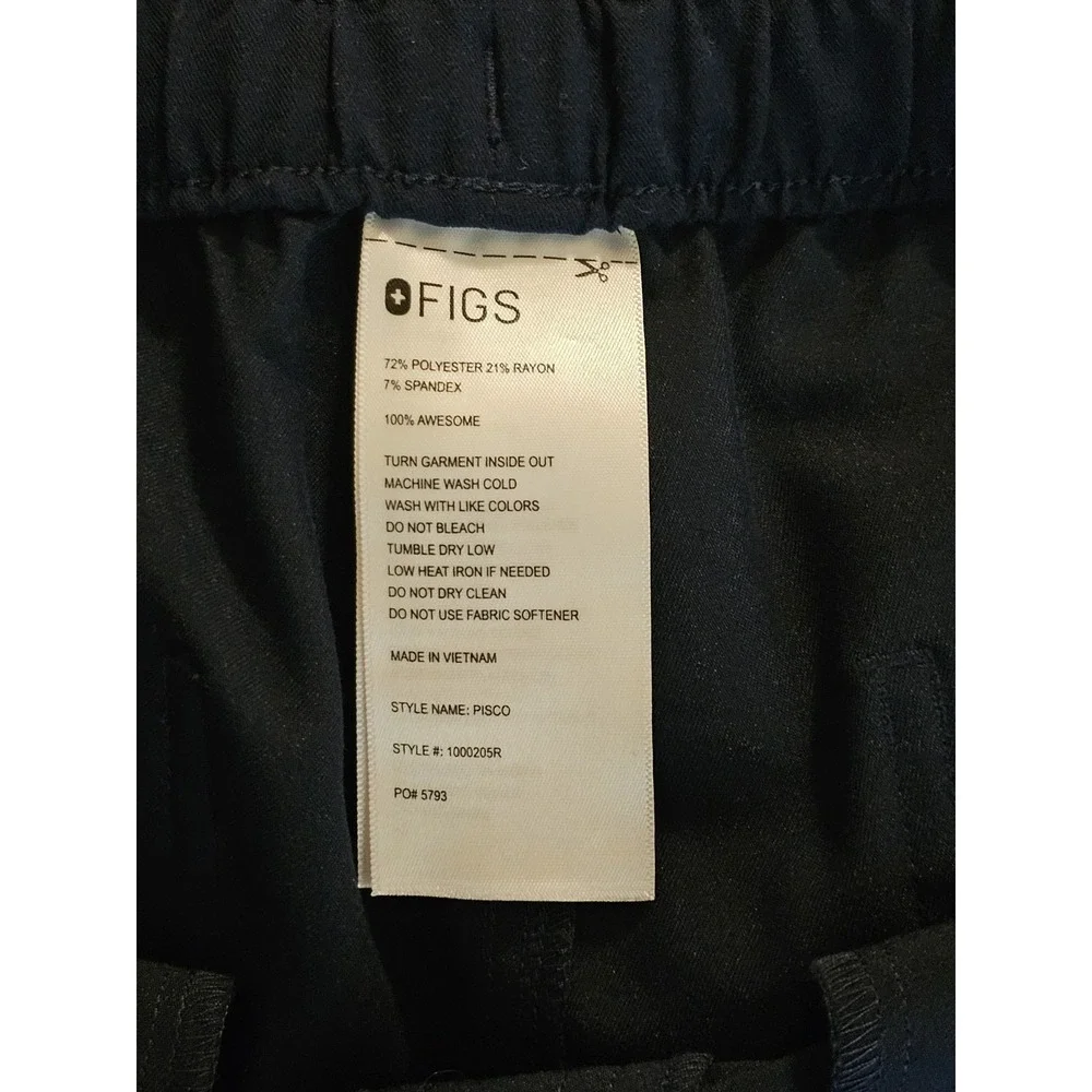 Figs Scrub Pants Mens Small Navy Drawstring Pisco Basic Medical